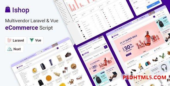 Ishop v1.0.7 – 多供应商 Laravel – Vue 电子商务 CMS 插件-尚睿切图网