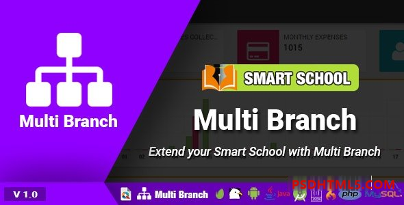 Smart School Multi Branch v1.0 Plugins-尚睿切图网