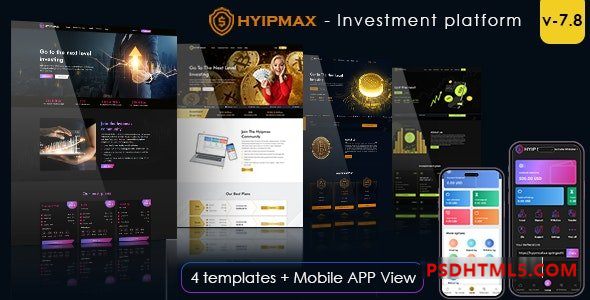 HYIP MAX v7.8 - 高收益投资平台 - nulled插件-免激活插件-破解版-尚睿切图网
