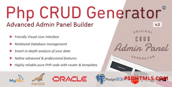 PHP CRUD Generator v2.3.1 - nulled插件-免激活插件-破解版-尚睿切图网