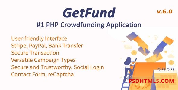 GetFund v6.0 - 专业的Laravel众筹平台插件-尚睿切图网