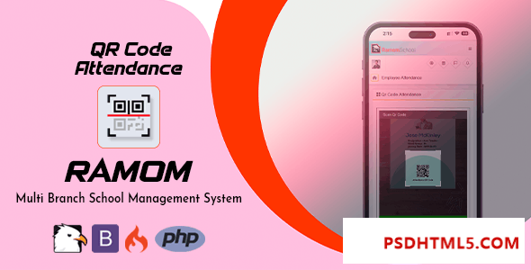 Ramom School QR Code Attendence v1.0 Plugins-尚睿切图网