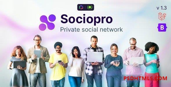 Sociopro v1.3 - 终极私人社交网络插件-尚睿切图网