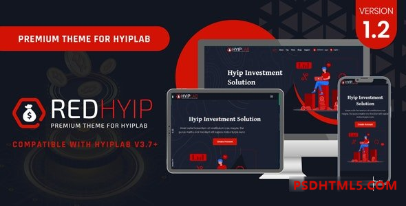 RedHyip v1.2 – HYIPLAB 插件的高级主题-尚睿切图网