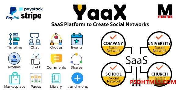 YaaX v1.4.0 – 创建社交网络插件的 SaaS 平台-尚睿切图网