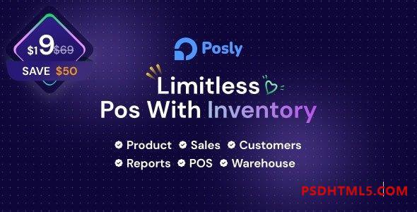 Posly v1.0 – 含库存管理系统插件的 POS 系统-尚睿切图网