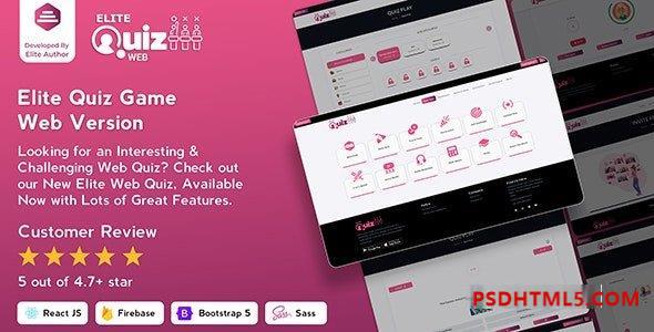 Elite Quiz v2.0.6 – Trivia Quiz – Quiz Game – Web Version – nulled Plugins-尚睿切图网