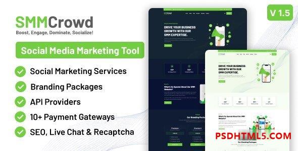 SMMCrowd v1.5 – SMM 服务市场插件-尚睿切图网