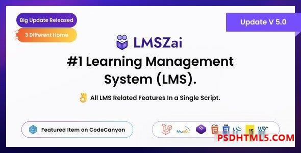 LMSZAI v5.0 – 学习管理系统（Saas） – nulled插件-免激活插件-破解版-尚睿切图网