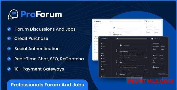 ProForum v1.0 - 专业人士论坛和工作插件 - 尚睿切图网-尚睿切图网