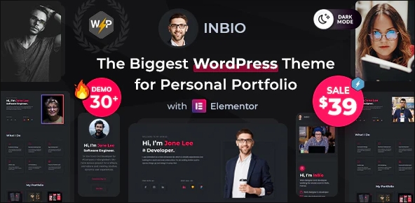 InBio v2.2.2 – Personal Portfolio/CV wordpress主题-WordPress Theme-尚睿切图网