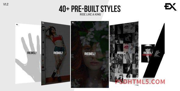 Rebel v1.2 – Creative Portfolio Template-尚睿切图网