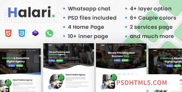 Halari - Agency Template-尚睿切图网