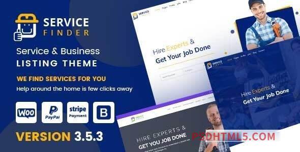 Service Finder v3.5.3 - Provider and Business Listing Theme-尚睿切图网