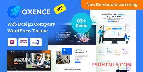 Oxence v1.1 - Web Design Agency Elementor wordpress主题-WordPress Theme-尚睿切图网