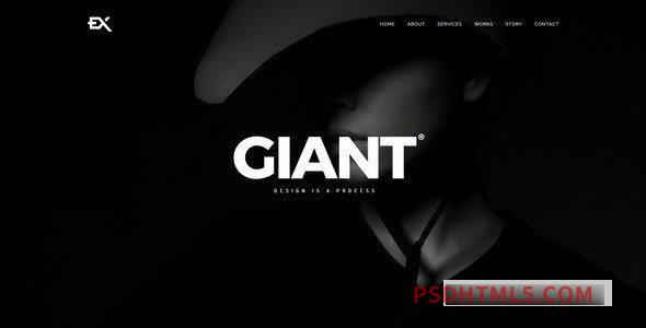 Giant v1.0 – Responsive Coming Soon Page-尚睿切图网