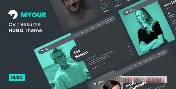 Myour v1.0 – CV/Resume – Personal Portfolio Hugo Theme-尚睿切图网