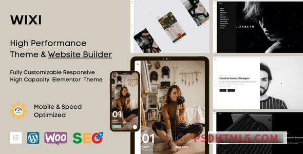 Wixi v1.1.2 – Creative Agency Elementor wordpress主题-WordPress Theme-尚睿切图网