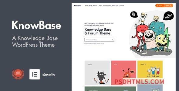 KnowBase v1.3 - A Helpdesk - bbPress wordpress主题-WordPress Theme-尚睿切图网