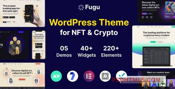 Fugu v1.0.4 – NFT – Crypto wordpress主题-WordPress Theme-尚睿切图网