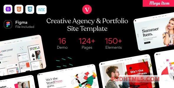 vCamp – Creative Agency – Portfolio HTML5 Template-尚睿切图网