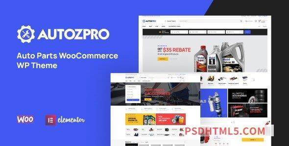 Autozpro v1.0.4 - Auto Parts WooCommerce wordpress主题-WordPress Theme-尚睿切图网