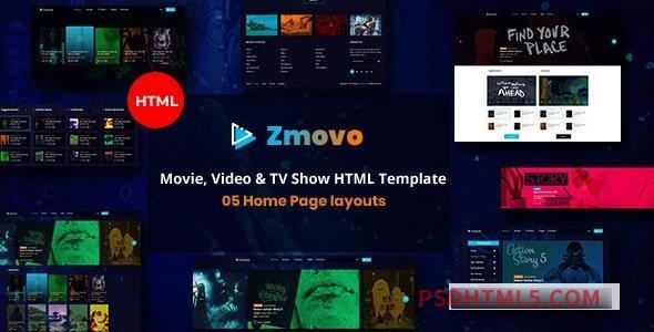 Zmovo - Online Movie Video And TV Show HTML Bootstrap 4 Template-尚睿切图网