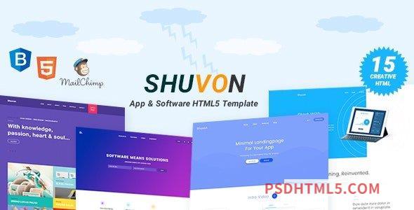 Shuvon – App – Software Multipurpose Marketing Landing Page Template-尚睿切图网