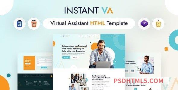 Instant VA v1.0 - Virtual Assistant HTML Template-尚睿切图网