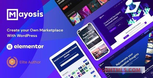 Mayosis v4.2 - Digital Marketplace wordpress主题-WordPress Theme-尚睿切图网