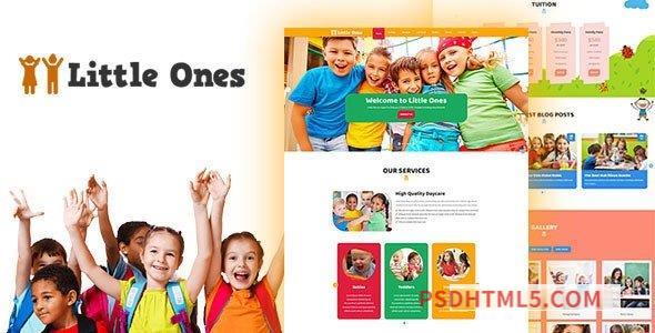 Little Ones - One Page Children/Daycare wordpress主题-WordPress Theme - 12 December 2022-尚睿切图网