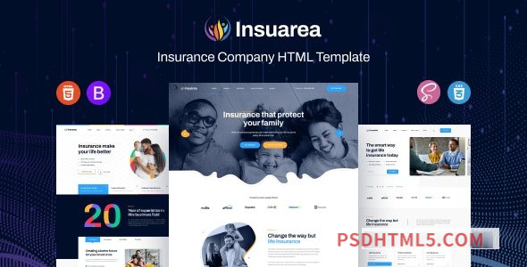 Insuarea v1.0 - Insurance Company HTML5 Template-尚睿切图网