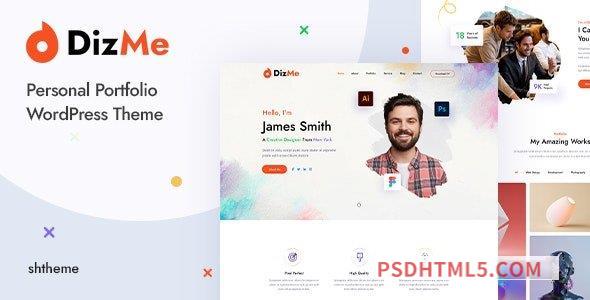 Dizme v1.0 - Personal Portfolio wordpress主题-WordPress Theme-尚睿切图网