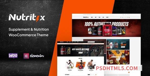 Nutritix v1.1.5 – Supplement – Nutrition WooCommerce Theme-尚睿切图网