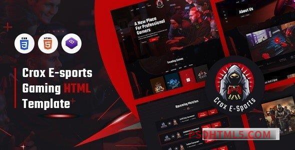 CROX – Esports – Gaming HTML Template-尚睿切图网