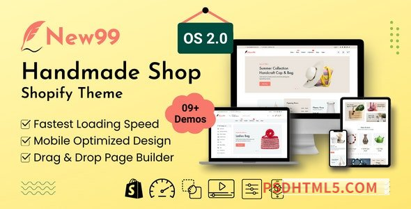 New99 v1.0.2 – Handmade Shop Shopify Theme-尚睿切图网