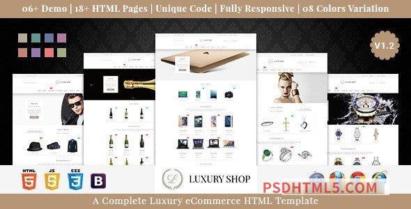 Luxury Shop eCommerce HTML Template v1.2-尚睿切图网