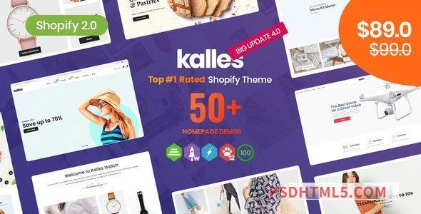 Kalles v4.1.1 - Clean, Versatile, Responsive Shopify Theme - RTL support-尚睿切图网