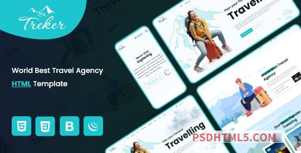 Treker – Tours and Travels Agency HTML Template-尚睿切图网