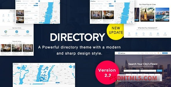 Directory v2.2 – Multi-purpose wordpress主题-WordPress Theme-尚睿切图网