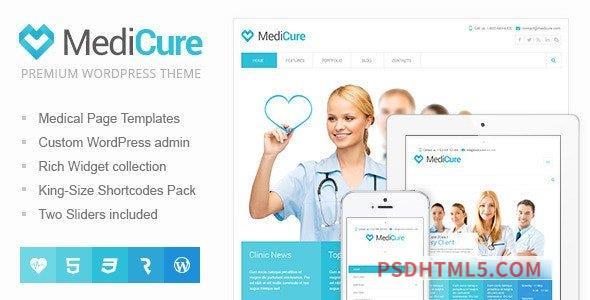 MediCure v1.4.5 – Health – Medical wordpress主题-Wordpress Theme-尚睿切图网