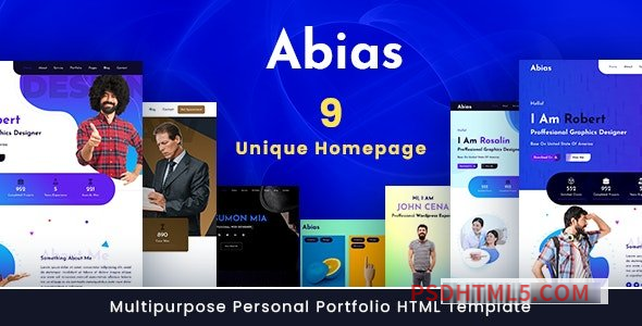 Abias - Multipurpose Bootstrap 5 HTML Template-尚睿切图网