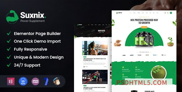 Suxnix v1.0 - Health Supplement wordpress主题-WordPress Theme-尚睿切图网