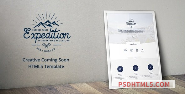 Expedition – Creative Coming Soon HTML5 Template-尚睿切图网