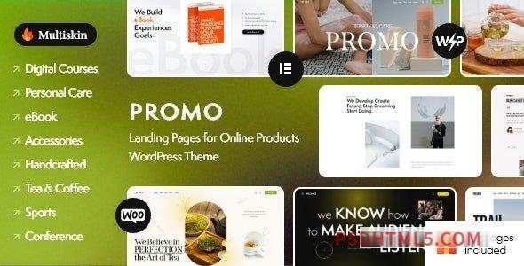 Promo v1.0.0 – Landing Pages for Online Products wordpress主题-WordPress Theme-尚睿切图网