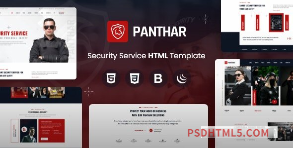 Panthar – Home Security Gaurd Service HTML Template-尚睿切图网