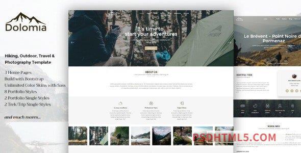 Dolomia - Hiking, Outdoor, Mountain Guide wordpress主题-WordPress Theme-尚睿切图网