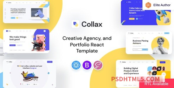 Collax – Creative Agency React Next js Template-尚睿切图网