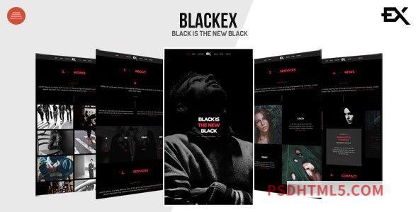 Blackex v1.2 – Photography Portfolio Template-尚睿切图网