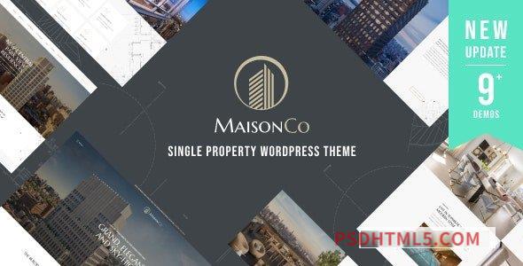 MaisonCo v2.0.0 – Single Property wordpress主题-WordPress Theme-尚睿切图网